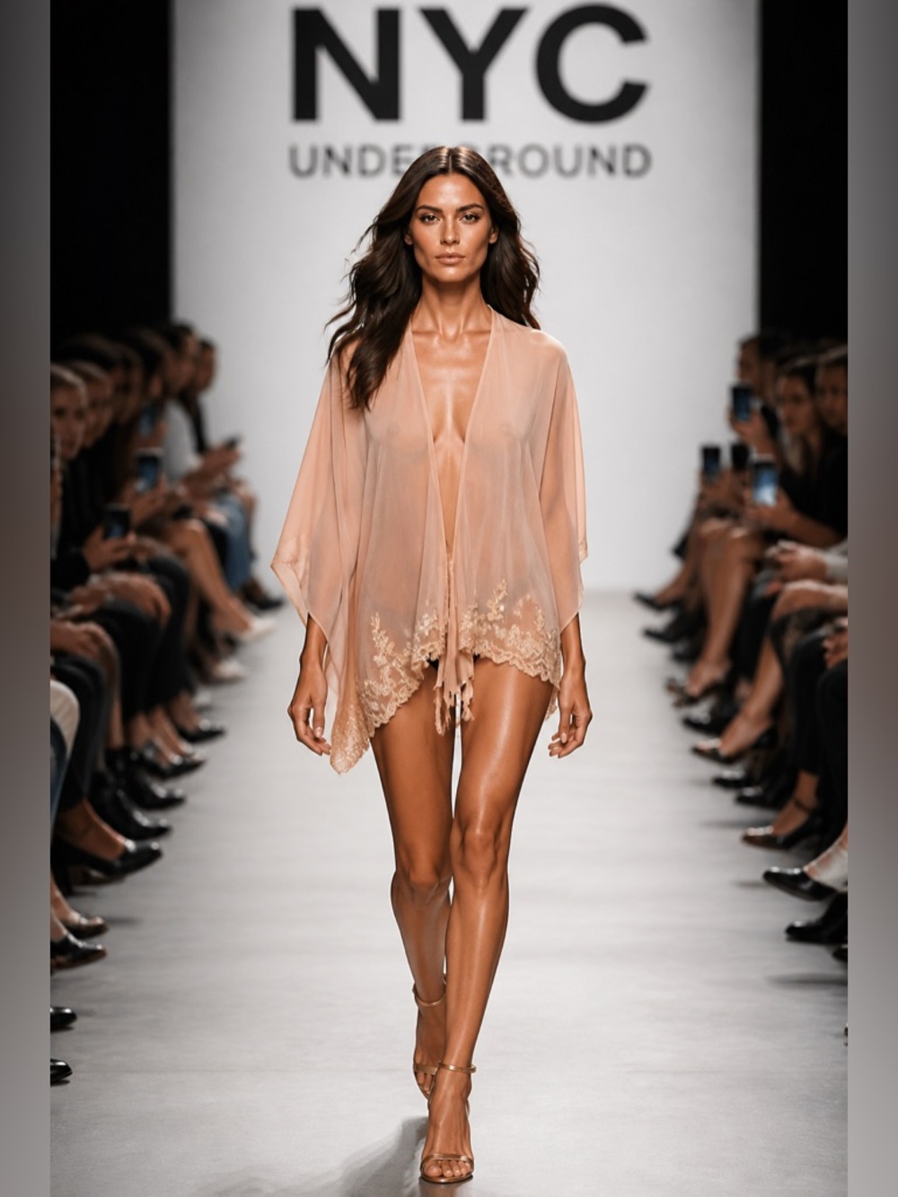 Beautiful kimono or beach cover up NYC Underground One Size
